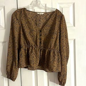 Leopard print blouse